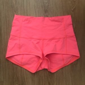 Bright 🧡Orangy-pink Lululemon💗Shorts